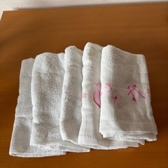 未使用　タオル5枚（無地あり）