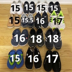 子供シューズまとめ売り NIKE adidas クロックス 15センチの画像