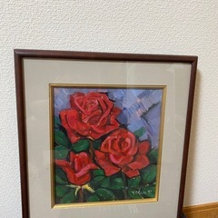 T. Oguri バラの油彩画 1997年の画像