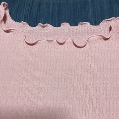 💕淡いピンクのトップス  M 　フリルデザイン💕の画像