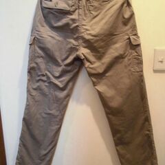 【COMME LE VENT HOMME】裏起毛カーゴパンツ（ベージュ）の画像