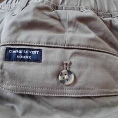 【COMME LE VENT HOMME】裏起毛カーゴパンツ（ベージュ）の画像