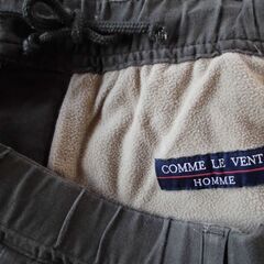 【COMME LE VENT HOMME】裏起毛カーゴパンツ(カーキ)の画像
