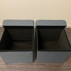 美品✨収納スツール ２つセットの画像