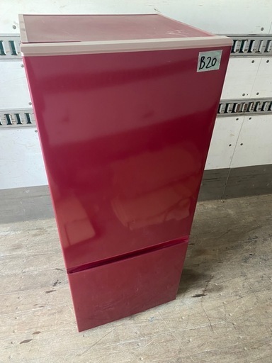 NO B20  福岡市内配送設置無料✨AQR-BK18H-R 冷蔵庫 レッド [184L /2ドア /右開きタイプ　2019年