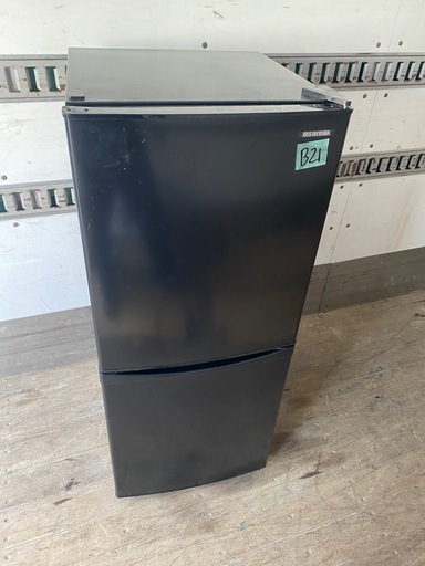 NO B21 ?福岡市内配送設置無料✨?アイリスオーヤマ 冷蔵庫 142L ブラック 幅50cm IRSD-14A-B 2ドア 右開き