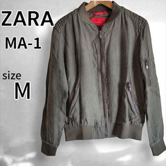 ★ZARA　リネン　MA-1 ジャケット　<メンズ>