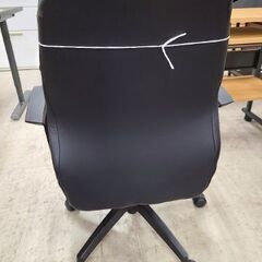 J9071　NITORI　ニトリ　ワークチェア　グリッジ　ブラック　クリーニング済み【リユースのサカイ柏店】の画像