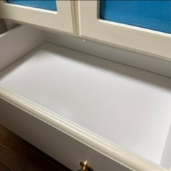  脚付　チェスト ホワイト アンティーク調  の画像