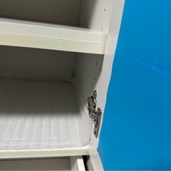  脚付　チェスト ホワイト アンティーク調  の画像