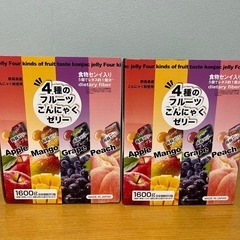 4種 フルーツ こんにゃく ゼリー 2箱