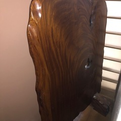 GY0326 一枚板　ついたて　パーテーション　木製　木　工芸品　古物　欅　衝立の画像