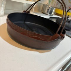 南部鉄器　すき焼き鍋の画像