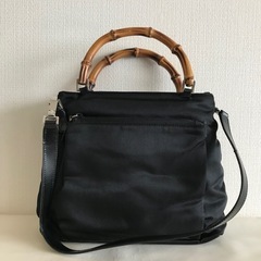 良品 GUCCI グッチ バンブー  2way ショルダーバッグ