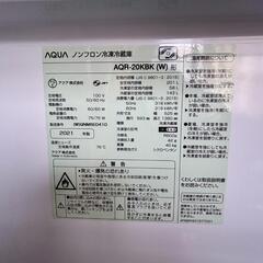 【美品】AQUA 201L 冷蔵庫 ※クリアマット付きの画像