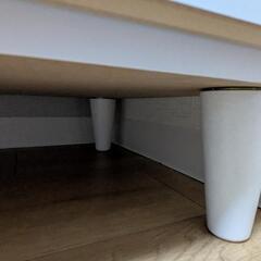 【美品】　脚付きハイチェスト　白の画像
