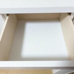 【美品】　脚付きハイチェスト　白の画像