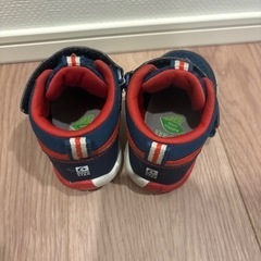 MOONSTAR ネイビー ベルト付きキッズシューズの画像