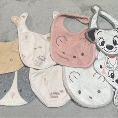 ジェラピケ　ファミリア　ディズニー　スタイ　よだれかけ　セット