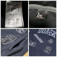 B ONE SOUL 黒パーカー L DUCKDUDE スウェットパーカーの画像