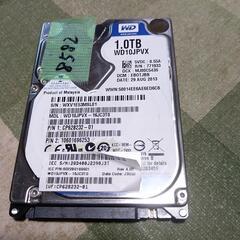 WD HDD1TB 厚い9.5mmも0.55Aの省エネ 外付けで書庫に