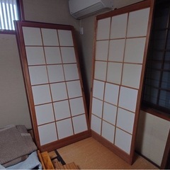 ガラス窓つき障子