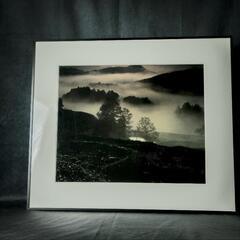 特別価格！！朝霧風景 中判フィルム写真1990年代 フレーム付き...
