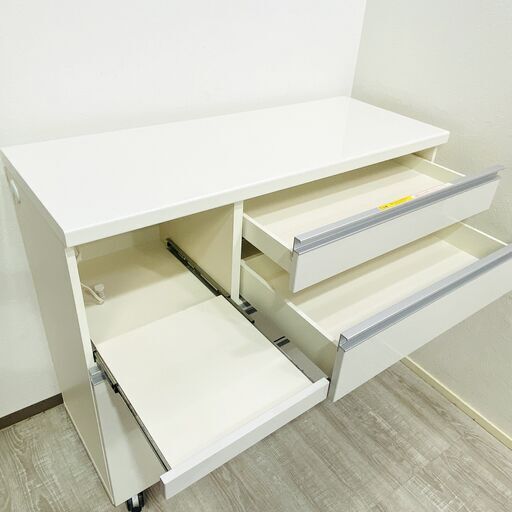 パモウナ キッチンボード 食器棚 120㎝幅 ソフトクローズ