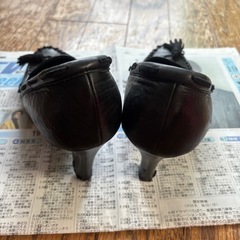 フラジール　レザーパンプス　24センチの画像