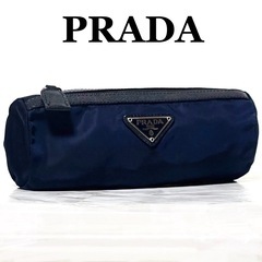 【美品】PRADA プラダ ポーチ テスートナイロン ネイビー