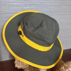 The North Face ハット オリーブグリーン/イエロー　キッズの画像