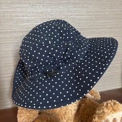 The North Face ネイビー ドット柄 アウトドアハット キッズの画像