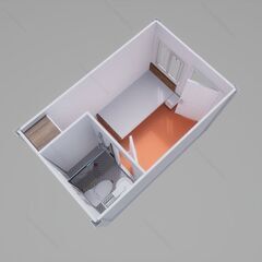 現地組立式13棟 1階建ての事務所 プレハブ ユニットハウス セルフ コンテナ メーカー スーパー 建設労働者寮 研修生の宿舎；ベストイレ (乾湿分離タイプ)・仮設住宅は撤去可能です，価格が安く、設置スピードが速いです軽量鉄骨住宅キッチン付きの画像