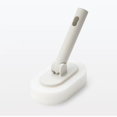 【無印良品】ヘッドが付け替えられる伸縮ポール+ バス用スポンジヘッド  の画像