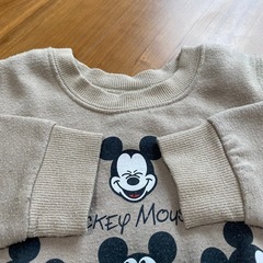 ディズニー ミッキーマウス 裏起毛トレーナー 2点セット 90の画像