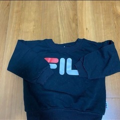 FILA トレーナー 汽車 裏起毛 90㎝ ブラックの画像