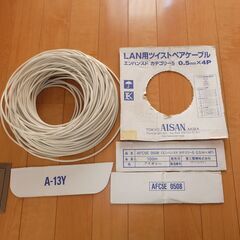 愛三電機 LANケーブル 92m Cat.5e カテゴリー5 R...