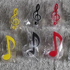 新品♫音符形クリップ１０個まとめて💖の画像