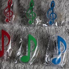 新品♫音符形クリップ１０個まとめて💖の画像