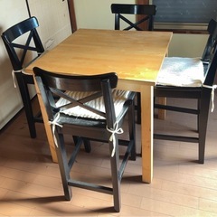 格安ダイニングテーブルセットの画像