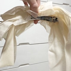 🤍アイボリーボリュームりぼんバレッタの画像