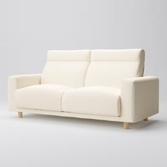 無印良品　2.5シーター　ハイバックソファ の画像