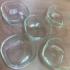 5個セット　PYREX(現iwaki)3240 蓋付き耐熱容器　パック＆レンジ ミニの画像