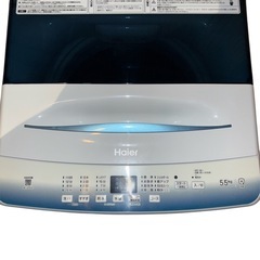 【超美品‼️】Haier 全自動洗濯機 5.5kg 2023年製　簡易乾燥(送風機能) JW-U55LKの画像