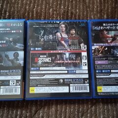 バイオハザード6、re2、re3　PS4　の画像