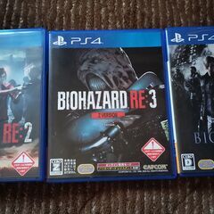 バイオハザード6、re2、re3　PS4　