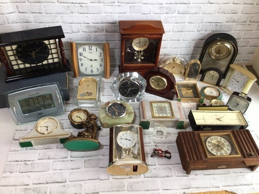 ※015 大量！25点セット‼︎ 置き時計/掛け時計 SEIKO/CITIZEN/CASIO 等 現状品/ジャンク有り