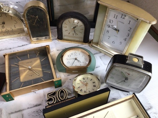※015 大量！25点セット‼︎ 置き時計/掛け時計 SEIKO/CITIZEN/CASIO 等 現状品/ジャンク有り