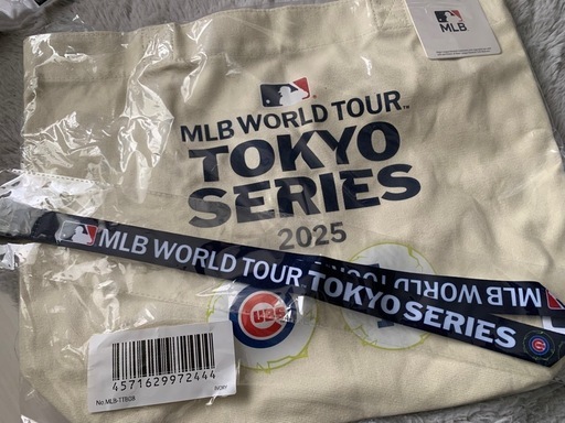 【MLB東京シリーズ限定グッズ】大谷翔平 トートバッグ  ネックストラップ 2点セット 記念グッズ
