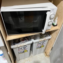 ツインバード電子レンジ2020年製の画像